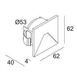Delta Light LOGIC MINI W S Lámpara de pared