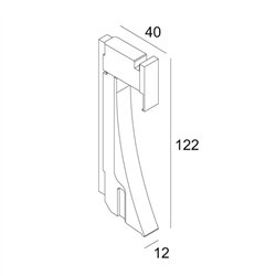 Delta Light INLET TRIMLESS XS lámpara de pared