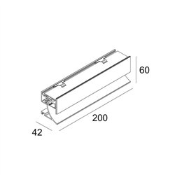 Delta Light INLET TRIMLESS L20 lámpara de pared
