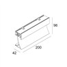 Delta Light INLET TRIMLESS H20 lámpara de pared