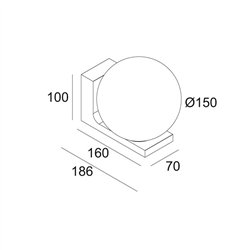 Delta Light OONO W S DIM8 lámpara de pared