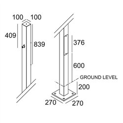Delta Light POLESANO 4M - 22L BASE lámpara de piso