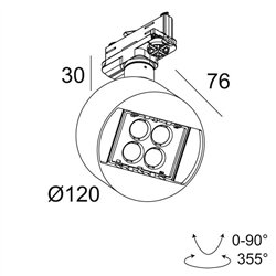 Delta Light FRAGMA S ADM DIM1P iluminación track