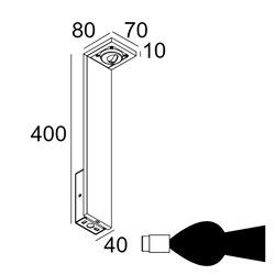 Delta Light Elbo Asymmetric P 60 lámpara de jardín