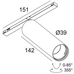 Delta Light SL19 - SPY 39 L DIM5 iluminación de la pista