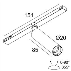 Delta Light SL19 - SPY 20 DIM5 iluminación de la pista