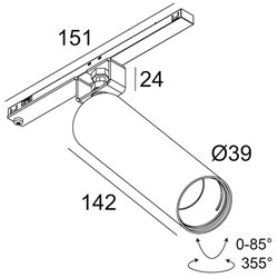Delta Light SPL14 - SPY 39 L DIM5 iluminación de la pista