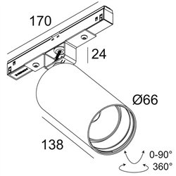 Delta Light M20/M26H - SPY 66 TW DIM5 iluminación de la pista
