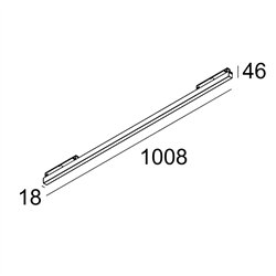 Delta Light M - LED LINE HE 1 x 21,6W DIM5 iluminación de la pista