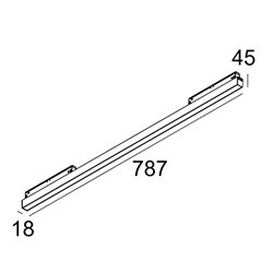 Delta Light M - LED LINE HE SOFT 1 x 11,6W DIM5 DIM5 iluminación de la pista