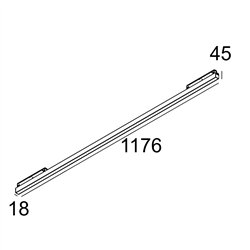 Delta Light M - LED LINE HE SOFT 1 x 17,3W DIM5 DIM5 iluminación de la pista