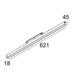 Delta Light M - LED LINE HE SOFT 1 x 9,1W DIM5 DIM5 iluminación de la pista