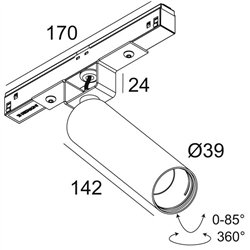 Delta Light M20/M26H - SPY 391 L DIM5 iluminación de la pista