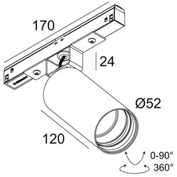 Delta Light M20/M26H - SPY 52 DIM5 iluminación de la pista
