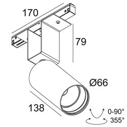 Delta Light M52 - SPY 66 DIM5 iluminación de la pista