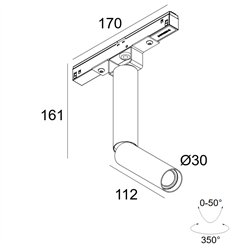 Delta Light M20/M26H - NEEDLE OK MDL iluminación track