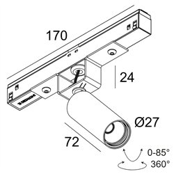 Delta Light M20/M26H - SPY 271 MDL iluminación track