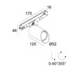 Delta Light M20/M26H - SPY 52 WALLWASH SOFT DIM5 iluminación de la pista