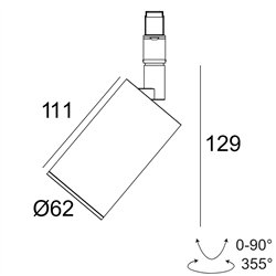 Delta Light M20/M26H - SPY FOCUS MP MDL iluminación track