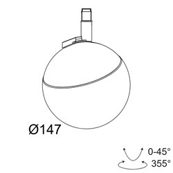 Delta Light M20/M26H - TWEETER BL MDL iluminación de la pista