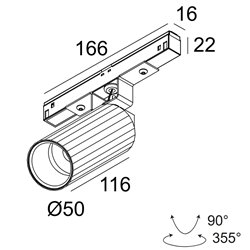Delta Light M26L - HEDRA MDL iluminación track