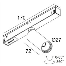 Delta Light M26L - SPY 271 MDL iluminación track