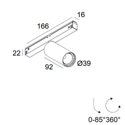 Delta Light M26L - SPY 391 MDL iluminación track