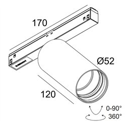Delta Light M26L - SPY 52 SOFT MDL iluminación track