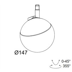 Delta Light M26L - TWEETER BL MDL iluminación track