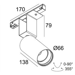 Delta Light M52 - SPY 66 MDL iluminación track
