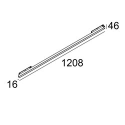 Delta Light M - LED LINE HE 1 x 25,2W MDL iluminación de la pista