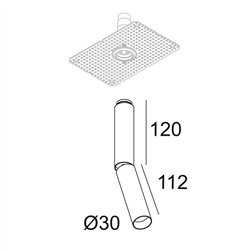 Delta Light NEEDLE 1 TRC OK lámpara de techo