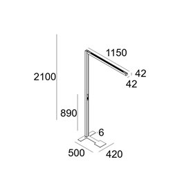 Delta Light INFORM 40 SQ F1 T DOWN-UP Lámpara de piso