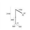 Delta Light INFORM 40 SQ F1 T PDS DOWN-UP TW Lámpara de piso