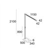 Delta Light INFORM 40 SQ F1 U PDS DOWN-UP Lámpara de piso