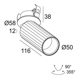 Delta Light HEDRA CLIP lámpara de techo