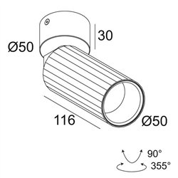 Delta Light HEDRA ON lámpara de techo