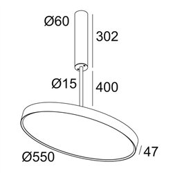 Delta Light MULTINOVA 55 OK 400 lámpara de techo