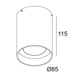 Delta Light QOBY X R DIM8 lámpara de techo