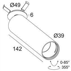Delta Light SPY 39 L CLIP lámpara de techo