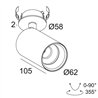 Delta Light SPYCO CLIP AC DIM8 lámpara de techo