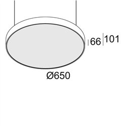 Delta Light SUPERNOVA FLAT 65 DOWN-UP Lámpara de techo / lámpara de suspensión