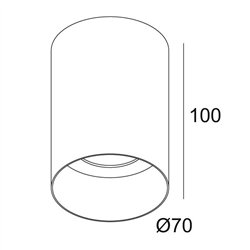 Delta Light QOBY R AC DIM8 lámpara de techo