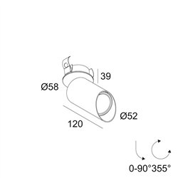Delta Light SPY 52 CLIP WALLWASH SOFT lámpara de techo