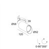 Delta Light SPY 52 CLIP WALLWASH SOFT lámpara de techo