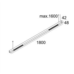 Delta Light INFORM 40 SQ 180 DOWN-UP DIM5 Lámpara de techo