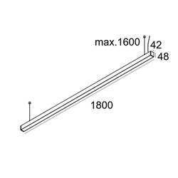 Delta Light INFORM 40 SQ 180 UP DIM5 Lámpara de techo