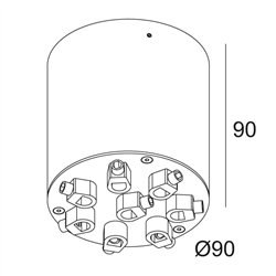 Delta Light SUPER-OH! XS CEILING BASE