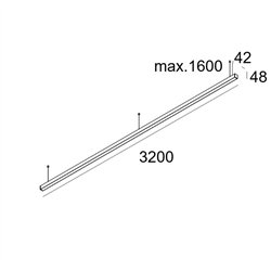 Delta Light INFORM 40 SQ 320 UP DIM5 Lámpara de techo