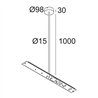 Delta Light CENTRAL ROD SUSPENSION 95 1m lámpara de suspensión